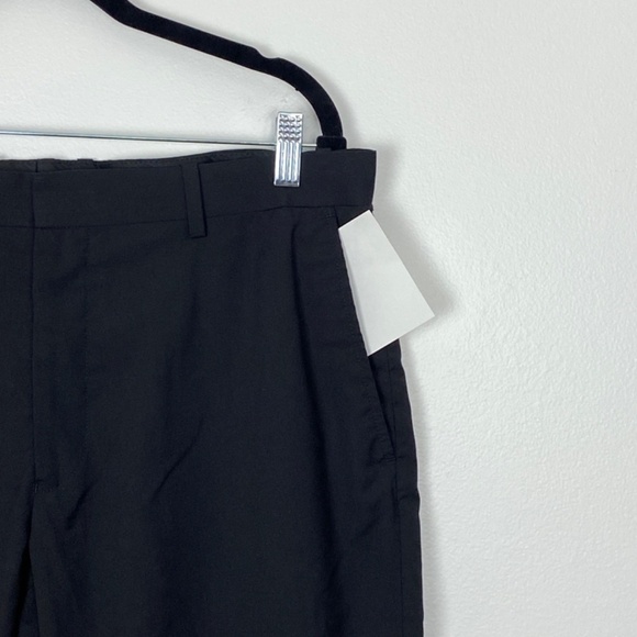 H&M Dress Pants Mens 36 Regular Fit Black Flat Front Straight Leg Trousers - Picture 6 of 14